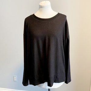 Lucky Brand  Cozy Crewneck Sweater -Black (M) NWT